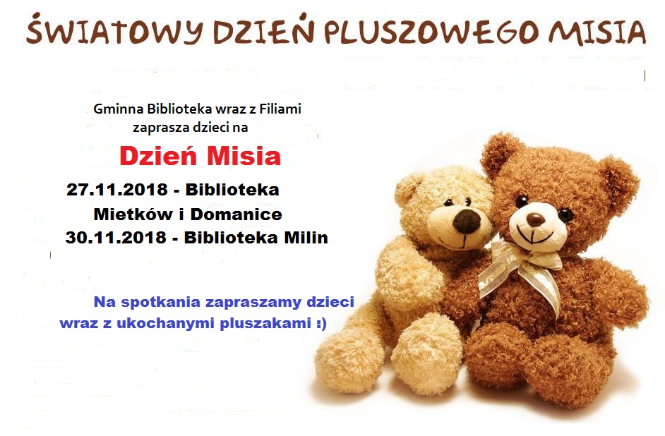 Dzień Pluszowego Misia
