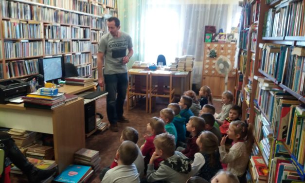 Odwiedziny przedszkolaków  w Gminnej Bibliotece Publicznej w Mietkowie