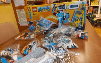 Lego Boots w bibliotece